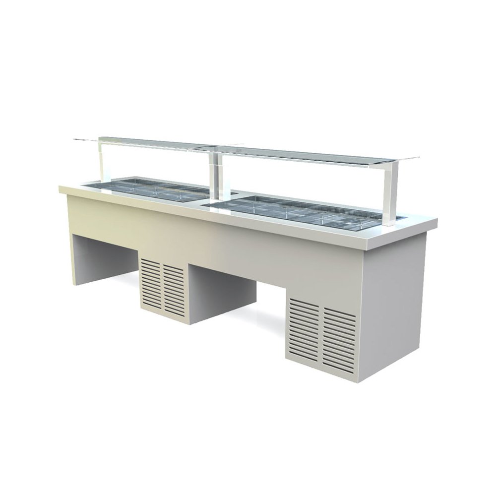Βιτρίνα Ψυχόμενη Κέντρου Self Service 160×90×125cm VL-142-R ArtSteel