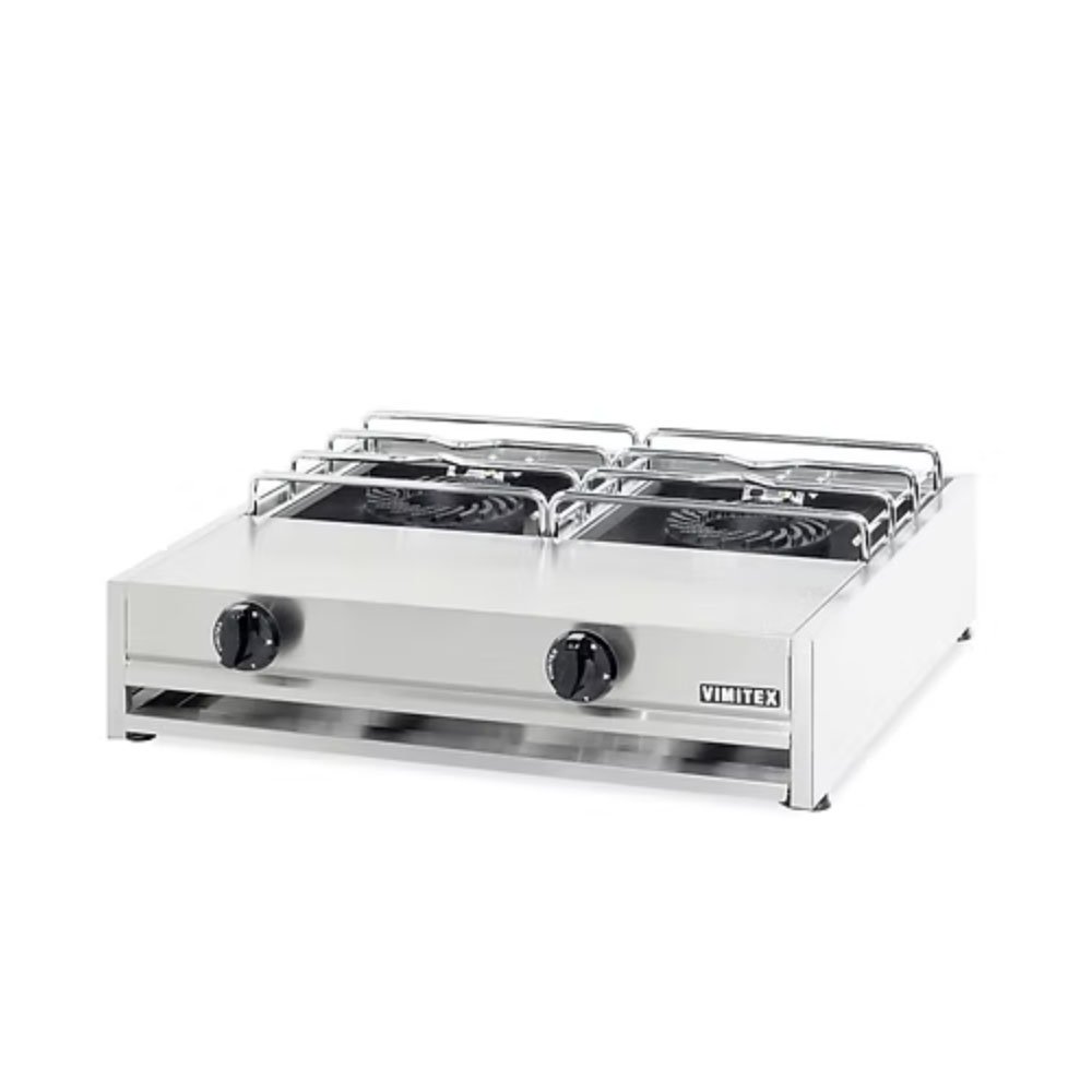 Επιτραπέζια Εστία Αερίου 302A-S Με 2 Εστίες Vimitex
