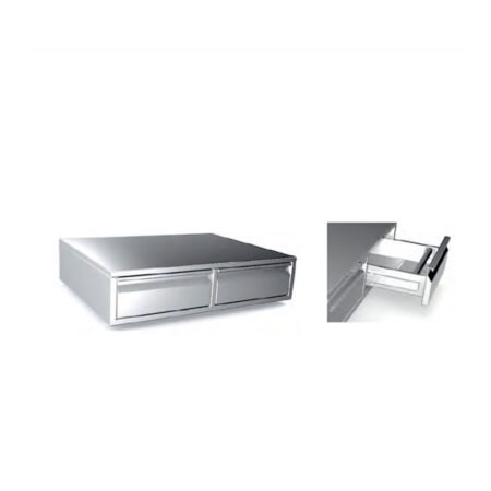 Συρταριέρα Καφέ Ανοξείδωτη Με 2 Συρτάρια SY-CAF-2 ArtSteel