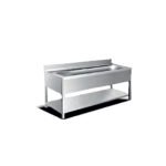 Λάντζα Ανοιχτή Σκευών 140×70×86cm 1 Γούρνα LA-147-S ArtSteel