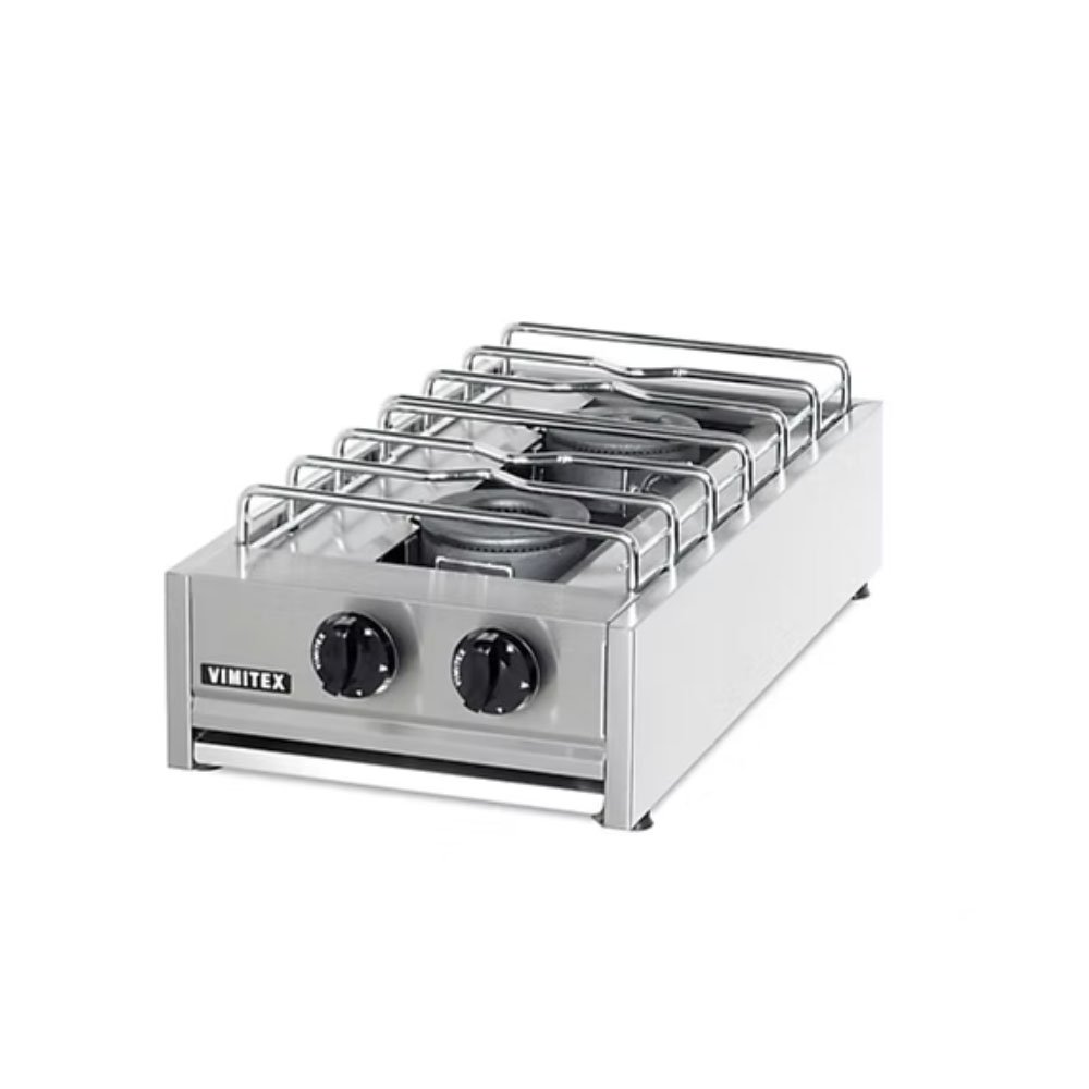 Επιτραπέζια Εστία Αερίου 202S Eurochef Με 2 Εστίες Vimitex