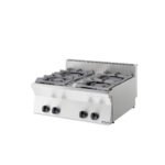 Εστία Αερίου 40×70×43/85cm Επιτραπέζια, Με 4 Εστίες, Με Βάση Και Πόρτα 752ST Vimitex