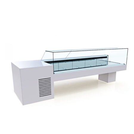 Βιτρίνα Κρεοπωλείου 300×110×120cm Με Θερμαινόμενα Κρύσταλλα VM-301-SN ArtSteel