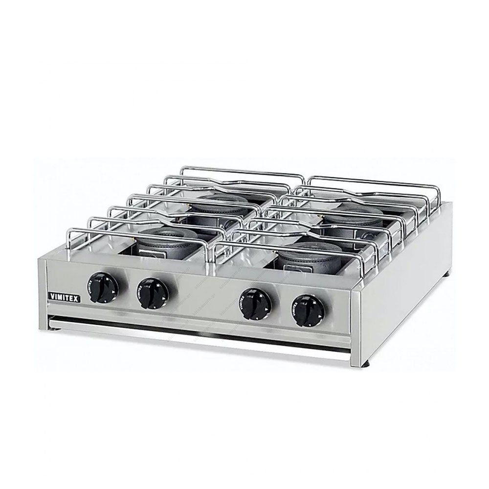 Επιτραπέζια Εστία Αερίου 204S Eurochef Με 4 Εστίες Vimitex