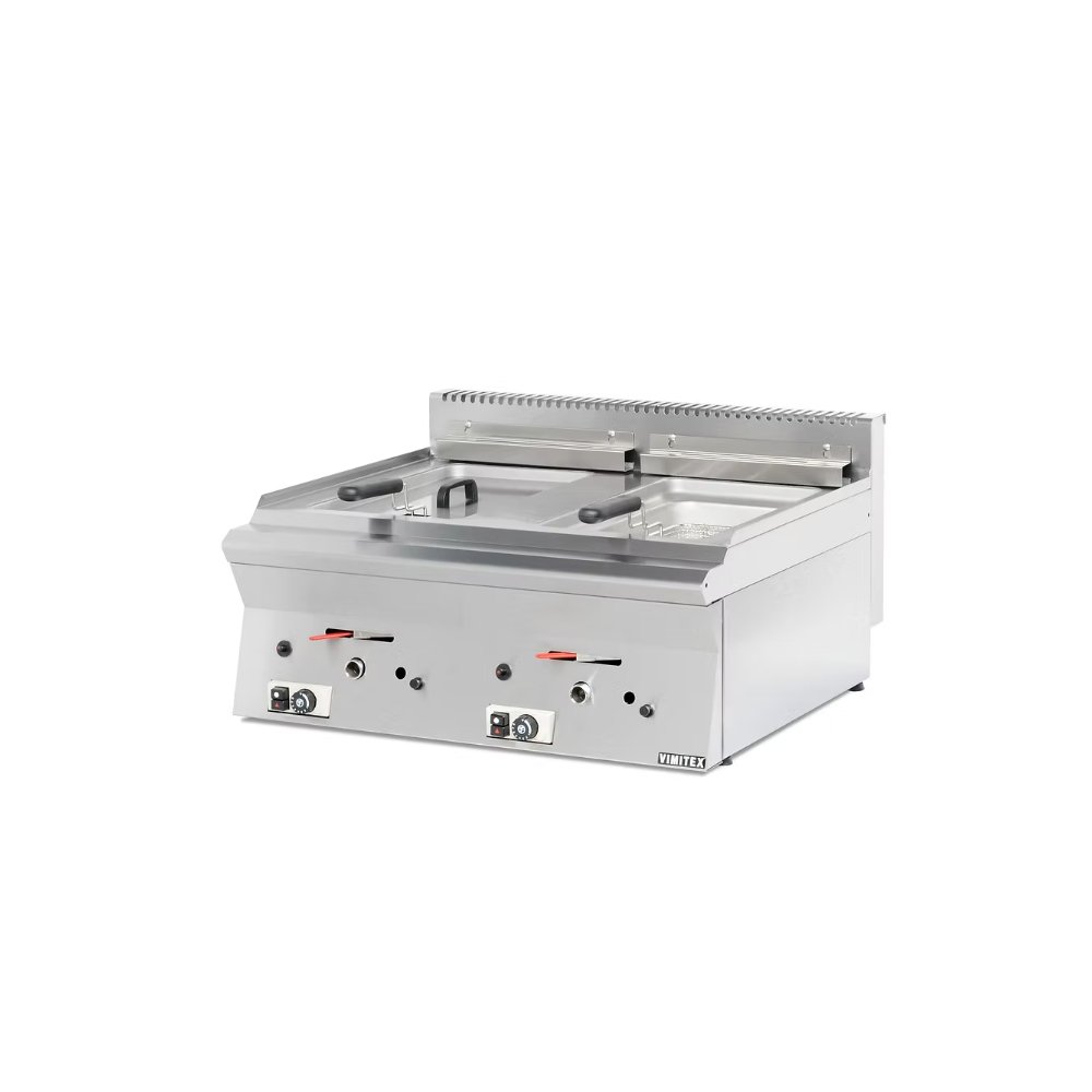 Φριτέζα Αερίου 80×70×30cm Επιτραπέζια F2 Vimitex