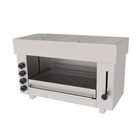 Ανοξείδωτη Σαλαμάνδρα Υγραερίου Atalay 96×43×60cm Με 4 Καυστήρες ASM-4G