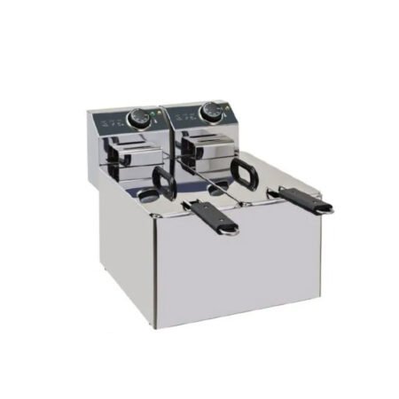 Φριτέζα Ανοξείδωτη XDome 38×41×31,5cm Διπλή( 4+4Lt), Επιτραπέζια XDF44LS/XDFJ44LS