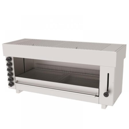 Ανοξείδωτη Σαλαμάνδρα Υγραερίου Atalay 129,5×43×60cm Με 6 Καυστήρες ASM-6G