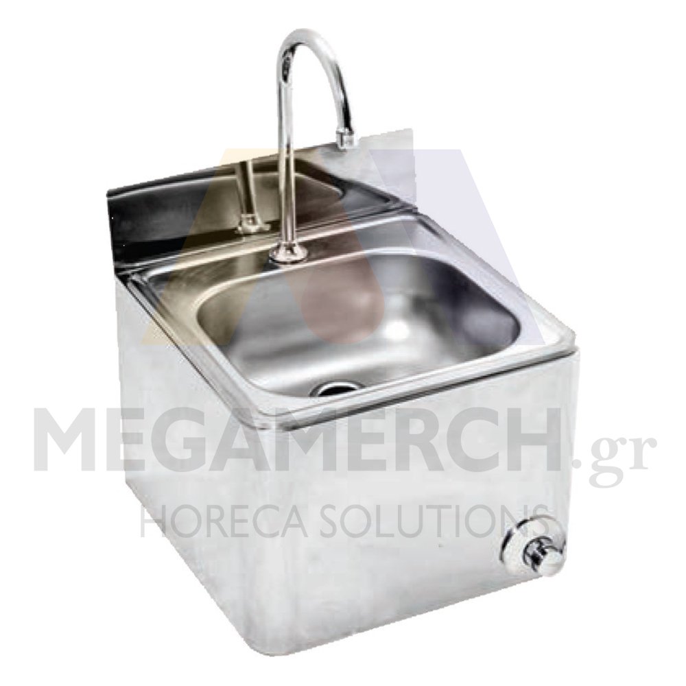 Ανοξείδωτος Επιτοίχιος Νιπτήρας Υγιεινής XDome Πορτογαλίας 38,5X38,5X37,5cm XDLMP385PT