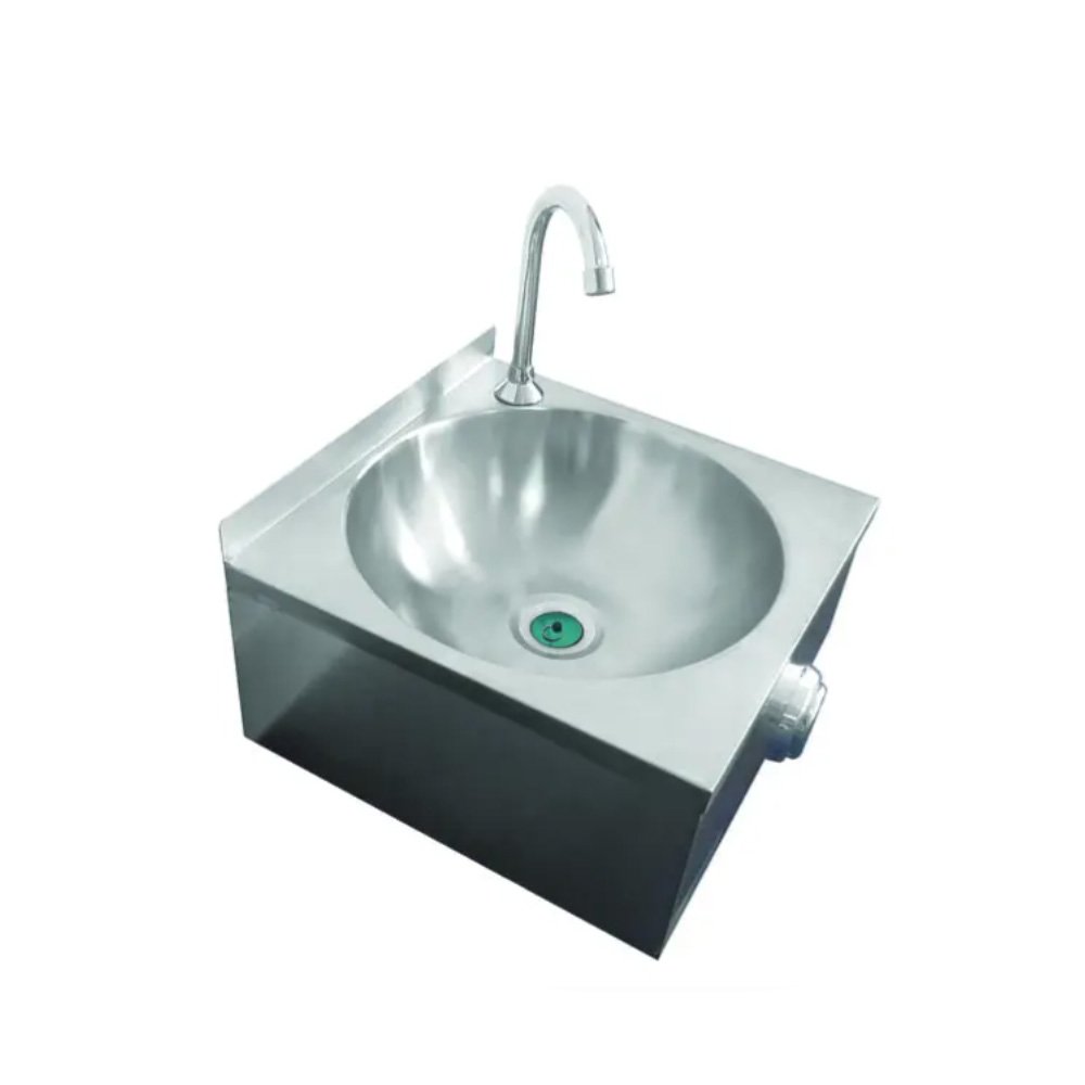 Επιτοίχιος Νιπτήρας Υγιεινής Haccp Karamco 40×40×24cm 1 Παροχή KOS001