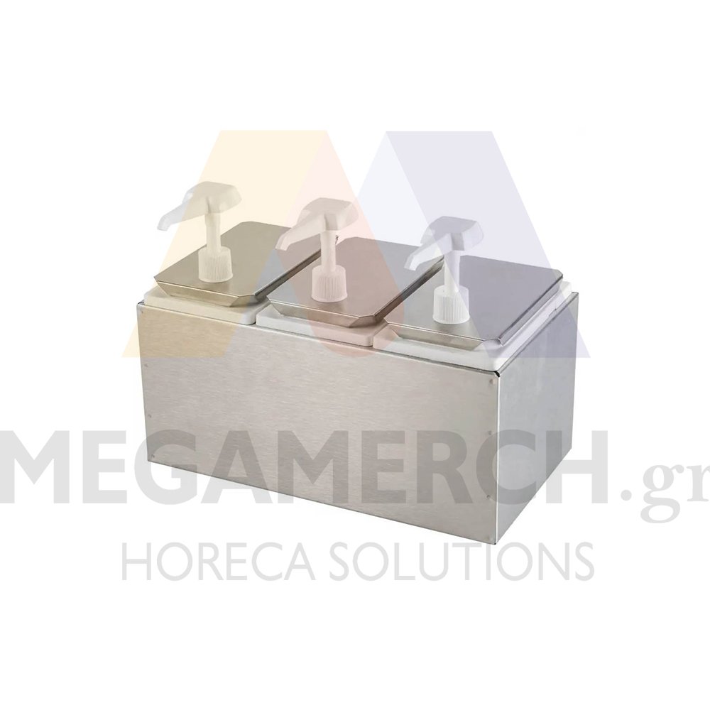 Επιτραπέζιος Διανεμητής Τροφών & Σαλτσών Karamco 36X26,5X31,5cm Τριπλό NHD234