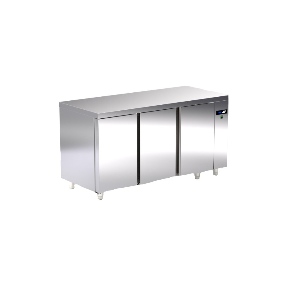 Ψυγείο Πάγκος Συντήρησης Bakerline 40×60, 179×80×87cm 3 Πόρτες, Χωρίς Μηχανή TR-168-3R Artsteel