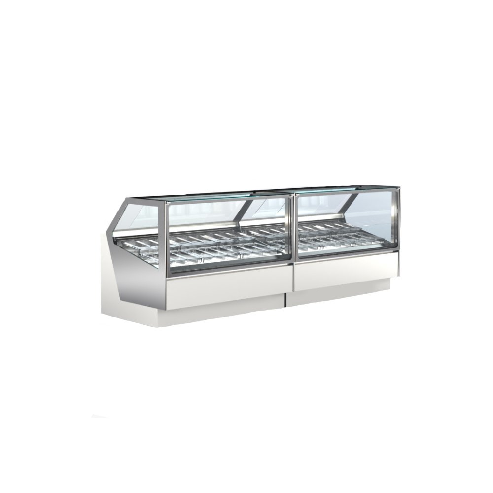 Βιτρίνα Παγωτού Ice Cream Line 125×116×135cm Για 12 Μπασίνες SV-102-V Artsteel