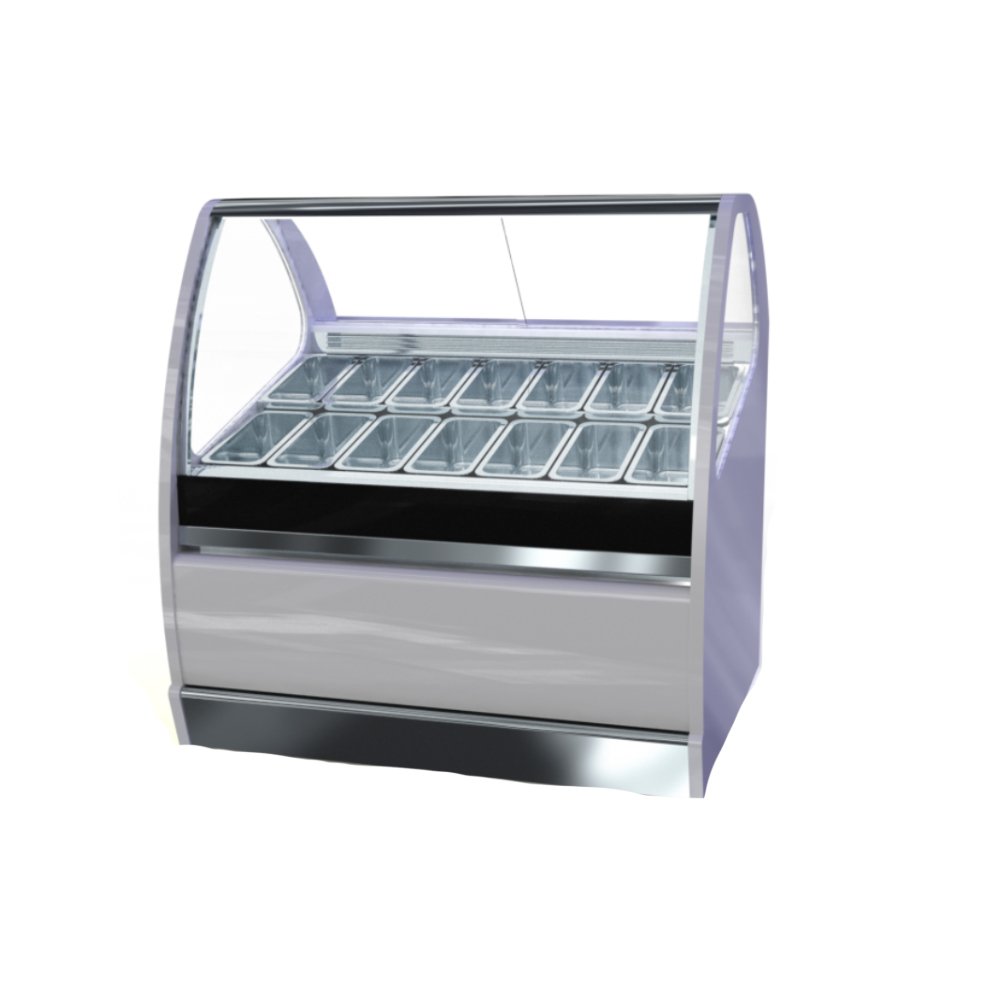 Βιτρίνα Παγωτού Ice Cream Line 230×120×136cm Για 24 Μπασίνες VS-234-9 Artsteel