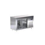 Ψυγείο Πάγκος Συντήρησης Barline 141×60×87cm, Με 2 Πόρτες, Με Συρόμενες Γυάλινες Πόρτες TR-146-S Artsteel