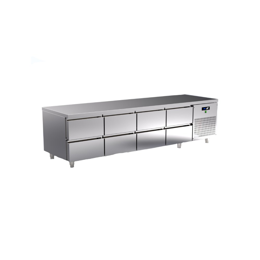Ψυγείο Πάγκος Συντήρησης Low Counters 235×70×68cm 8 Συρτάρια TR-237-LR Artsteel