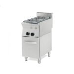 Εστία Αερίου 40×70×43/85cm Επιτραπέζια, Με 2 Εστίες, Με Βάση Και Πόρτες 751ST Vimitex