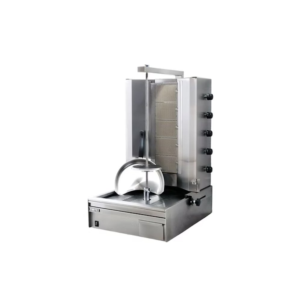 Μηχανή Γύρου Αερίου 50×50×102cm Με 5 Οριζόντιου Καυστήρες 905B Vimitex