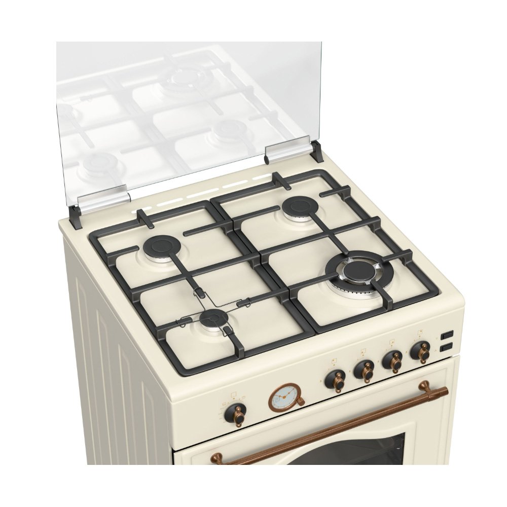 Κουζίνα Αερίου TGS 4111 RUSTIC BEIGE MULTIGAS Thermogatz 04.401.116
