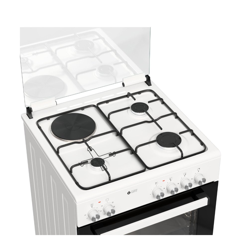 Κουζίνα Μικτή TGS 3511 WH TURBO 60×83×61cm 04.401.064 Thermogatz