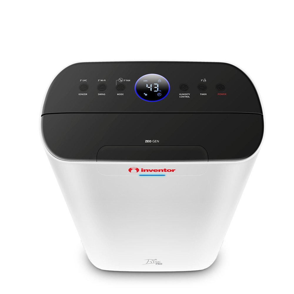 Αφυγραντήρας Rise Pro Ζεόλιθου Με Ιονιστή Και Wi-Fi 8lt RS-WUI-08L Inventor