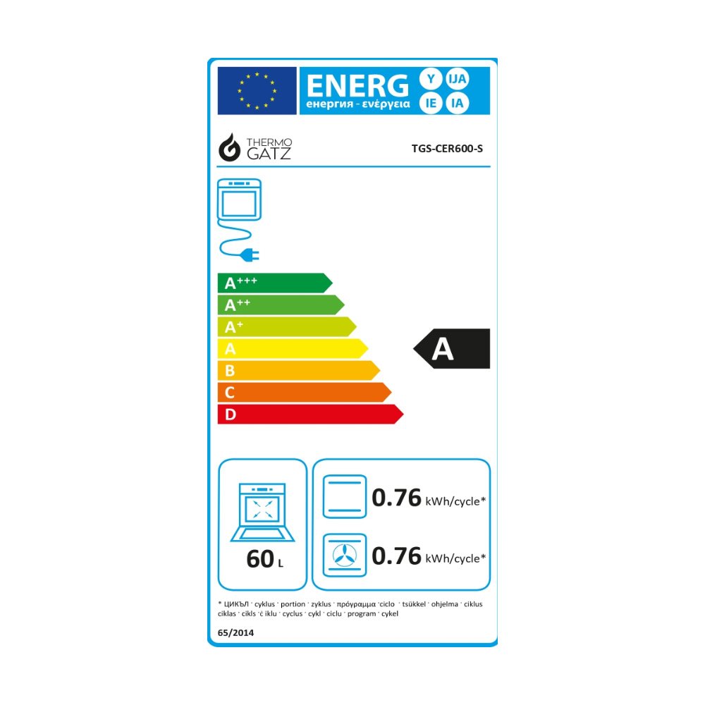Κουζίνα Ηλεκτρική TGS CER600 S Thermogatz 04.402.055
