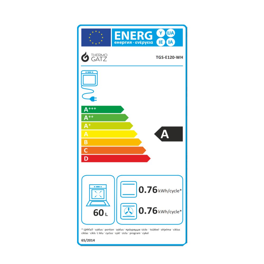 Κουζίνα Ηλεκτρική TGS E120 WH TURBO Thermogatz 04.402.051