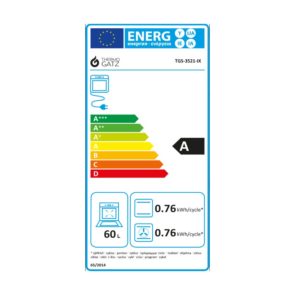 Κουζίνα Μικτή TGS 3521 IX TURBO Thermogatz 04.401.098
