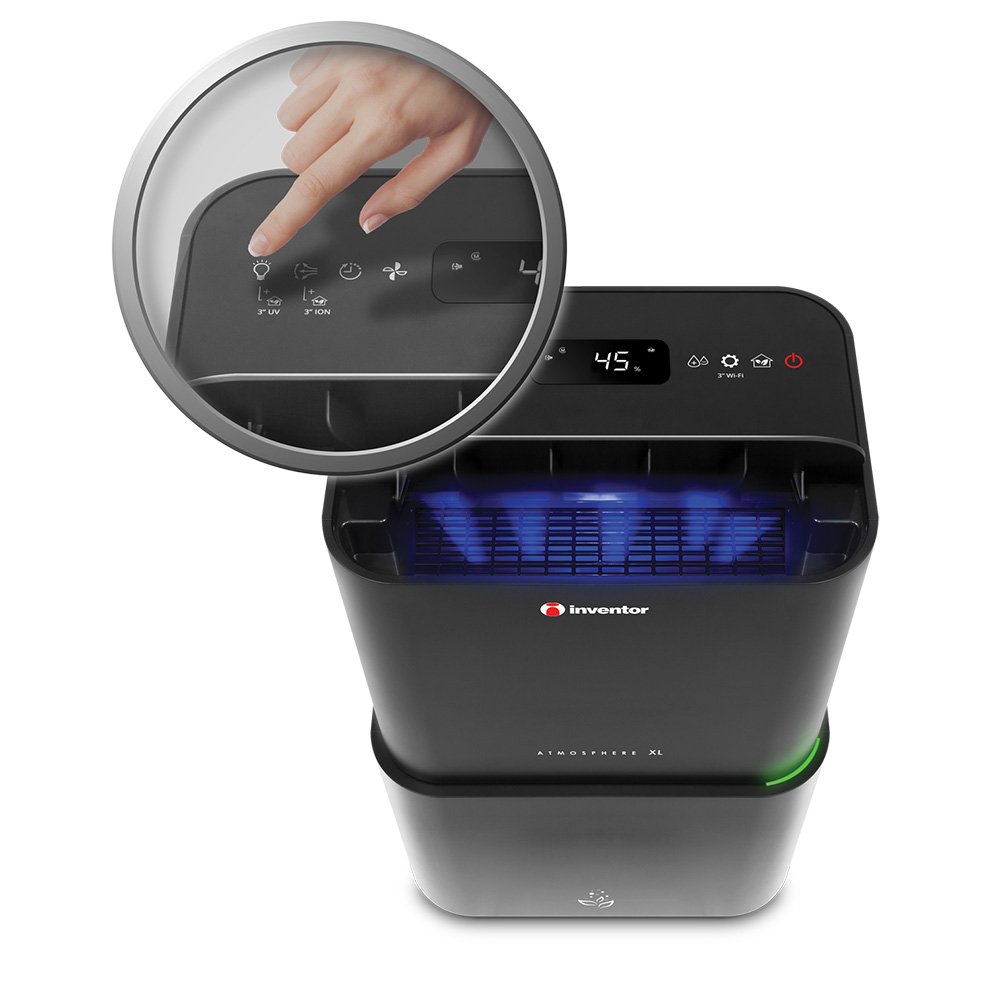 Αφυγραντήρας Και Αυτόνομος Καθαριστής Αέρα Atmosphere XL ΑΤ-IONUV-25L Inventor
