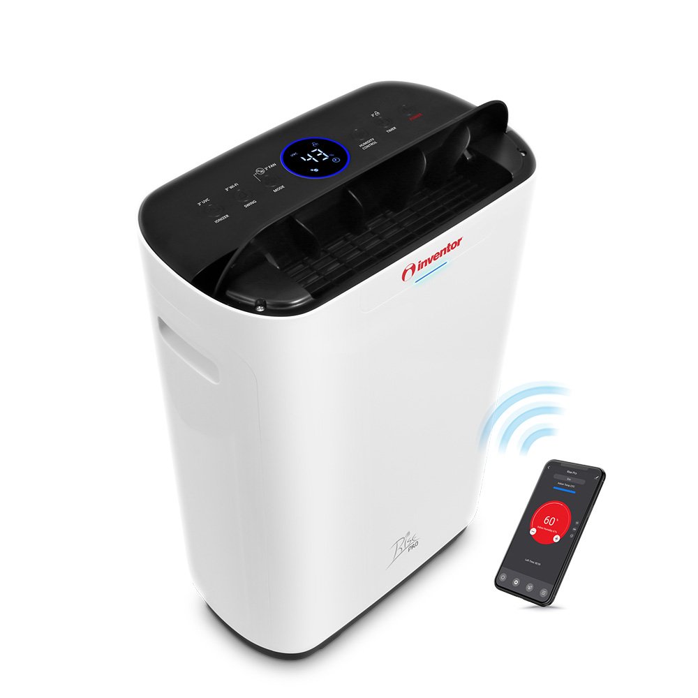 Αφυγραντήρας Rise Pro Ζεόλιθου Με Ιονιστή Και Wi-Fi 8lt RS-WUI-08L Inventor