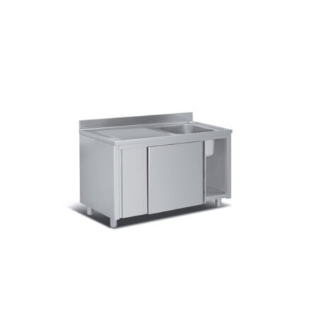 Λάντζα Κλειστή 140×70×86cm 1 Γούρνα LC-147-1 ArtSteel