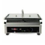 Τοστιέρα Krampouz Γαλλίας 41,6×28×22cm Ηλεκτρική, Μονή Μεγάλη, Ραβδωτή Πάνω Και Κάτω GECID4AO