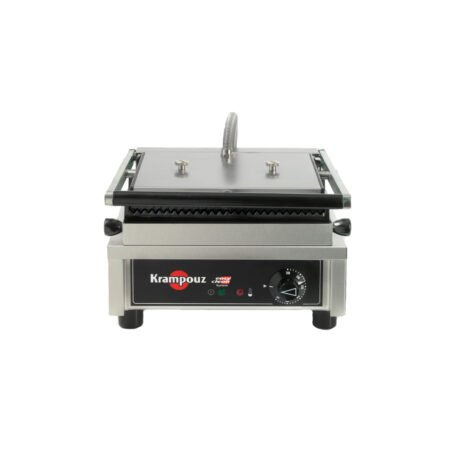 Τοστιέρα Krampouz Γαλλίας 32,6×28×22cm Ηλεκτρική, Μονή, Ραβδωτή Πάνω Και Κάτω GECID3AO