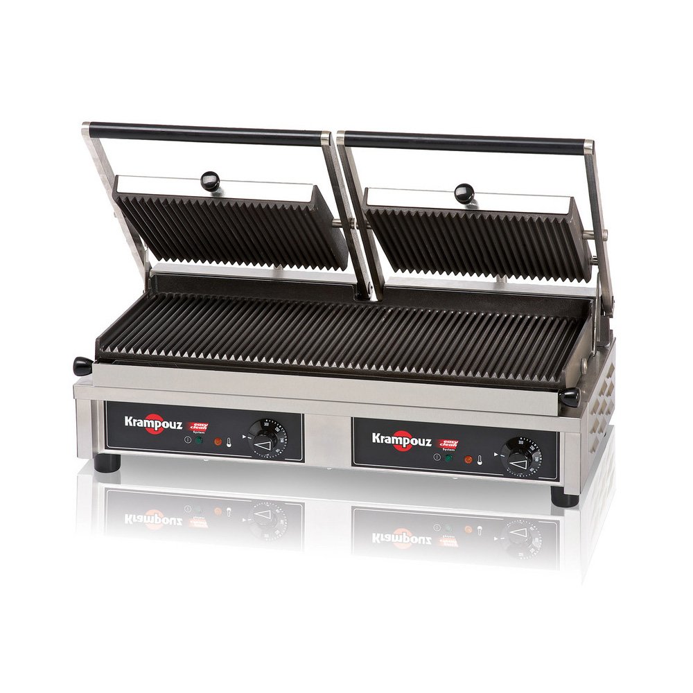 Τοστιέρα Krampouz Γαλλίας 64,6×28×22cm Ηλεκτρική, Διπλή, Ραβδωτή Πάνω Και Κάτω GECID5AO