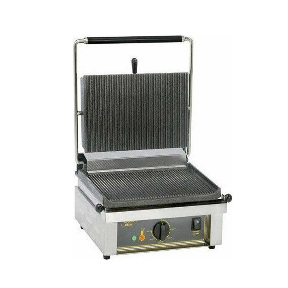 Τοστιέρα Επαγγελματική Panini Μονή Ραβδωτή Roller Grill
