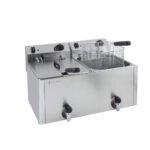 Φριτέζα Ανοξείδωτη XDome 53,5×46×37cm Διπλή (8+8Lt), Επιτραπέζια XDFJ88LGC