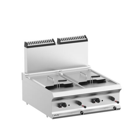 Φριτέζα Ανοξείδωτη ΜΒΜ Ιταλίας 70×73×58cm Διπλή (9+9Lt), Επιτραπέζια FRG77T