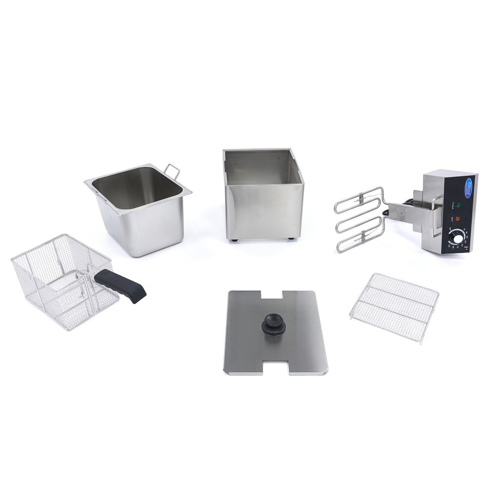 Φριτέζα Ανοξείδωτη Μονή (8Lt), Επιτραπέζια 09365215 Maxima