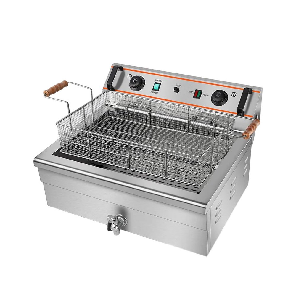 Φριτέζα Ανοξείδωτη Karamco 60,5×59×40cm Κατάλληλες Για Λουκουμάδες, Επιτραπέζια IEF-301V/EF-301V