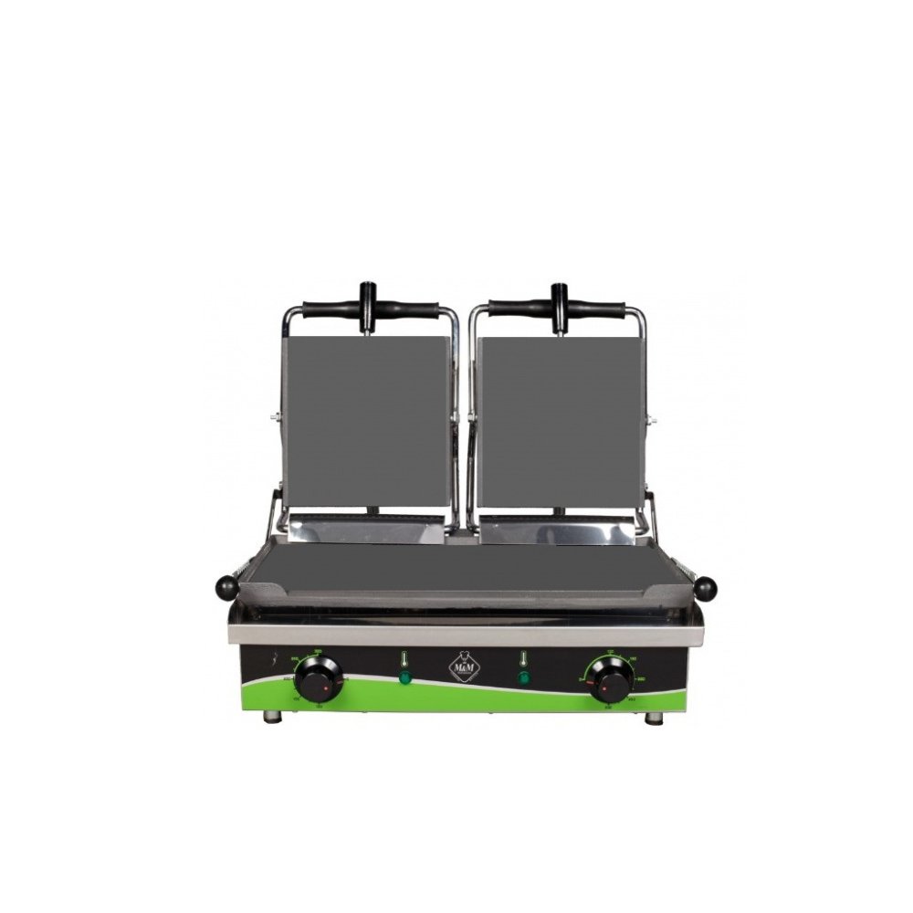 Τοστιέρα Διπλή Μαντεμένια 4000W με Ρύθμιση Θερμοκρασίας Λεία T 305 L M&M Μιχαηλίδης