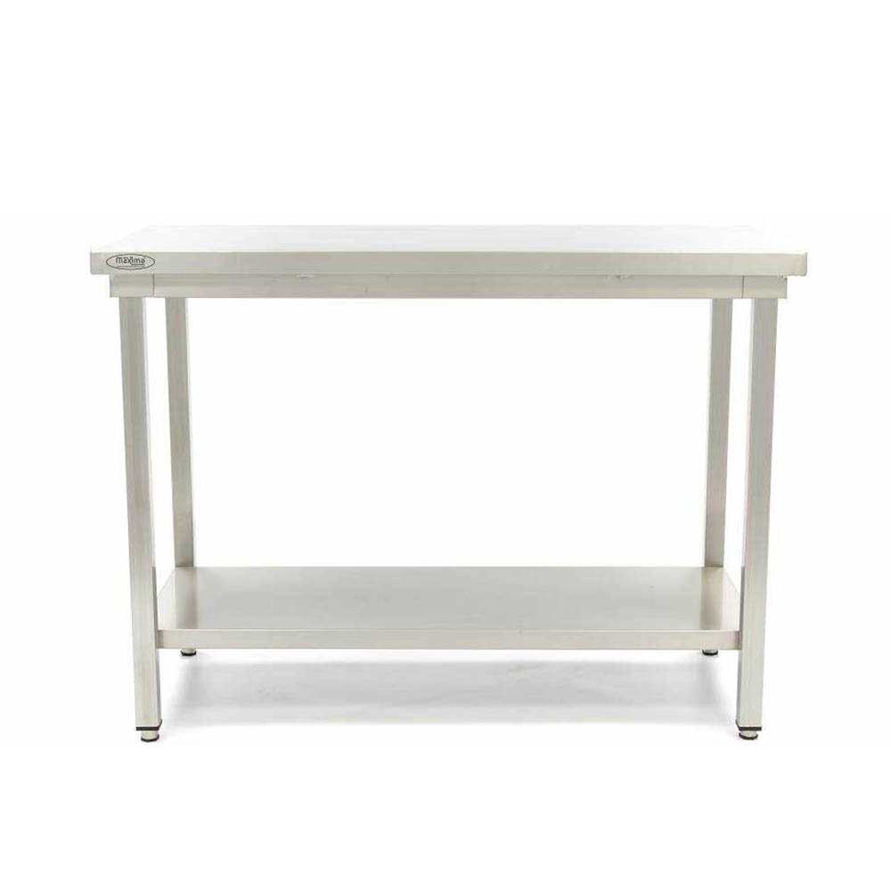 Πάγκος Εργασίας Ανοξείδωτού Χάλυβα 180×70×90cm Με Ρυθμιζόμενο Ύψος Maxima