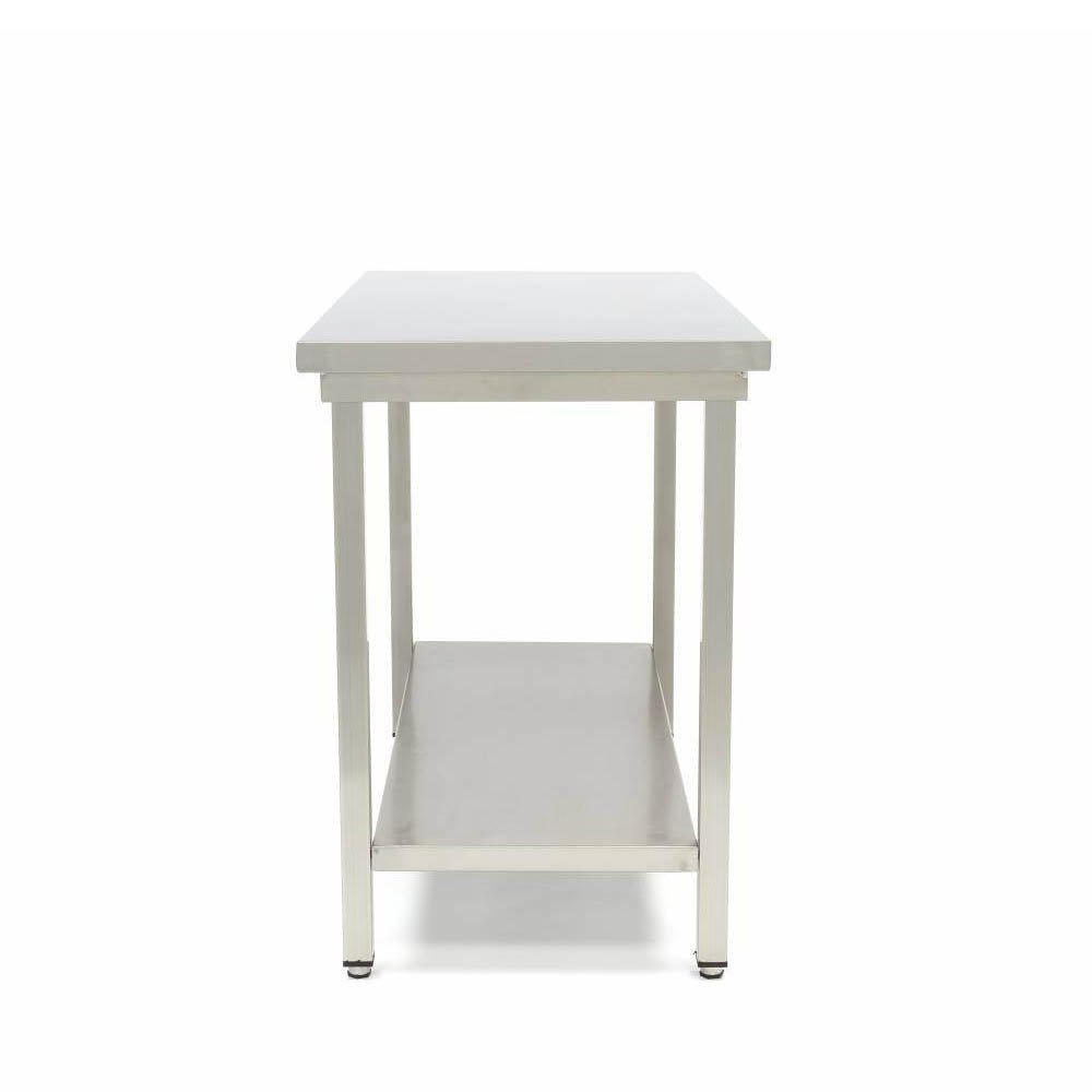 Πάγκος Εργασίας Ανοξείδωτού Χάλυβα 180×70×90cm Με Ρυθμιζόμενο Ύψος Maxima