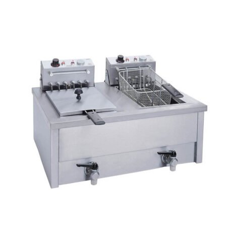 Φριτέζα Deep Fryer Ηλεκτρική Διπλή 10+10 Λίτρα F100 10+10Lt M&M Μιχαηλίδης