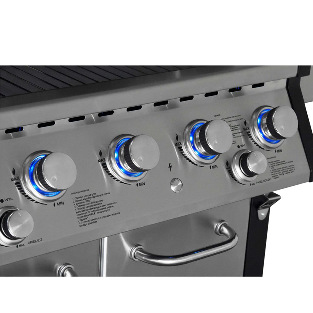 BBQ Υγραέριο GS Grill Superior 4+1+1 Ιnox -21kW 03.313.331 Thermogatz